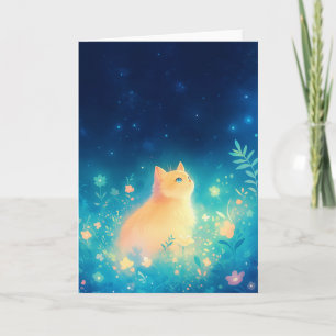 Carte Jardin Mystique du Chat Orange