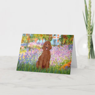 Carte Jardin - Poodle rouge foncé #1