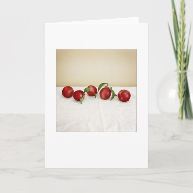 Carte Jardin Red Plums Encore Vie Blank Salutation (Devant)
