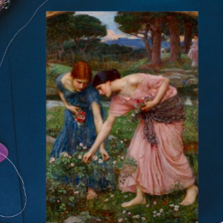 Carte Jardin Romantique Vintage Femmes Préraphaélite