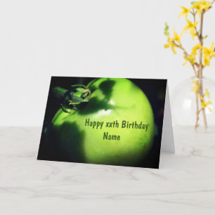 Carte Jardin vert Tomate personnalisée Anniversaire