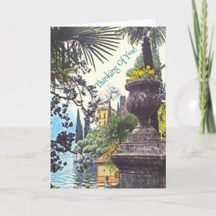 Carte Jardins italiens de Lakeside de villa "pensant à