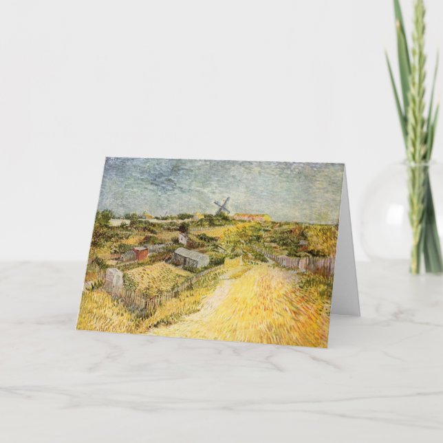 Carte Jardins potagers, Montmartre par Vincent van Gogh (Devant)
