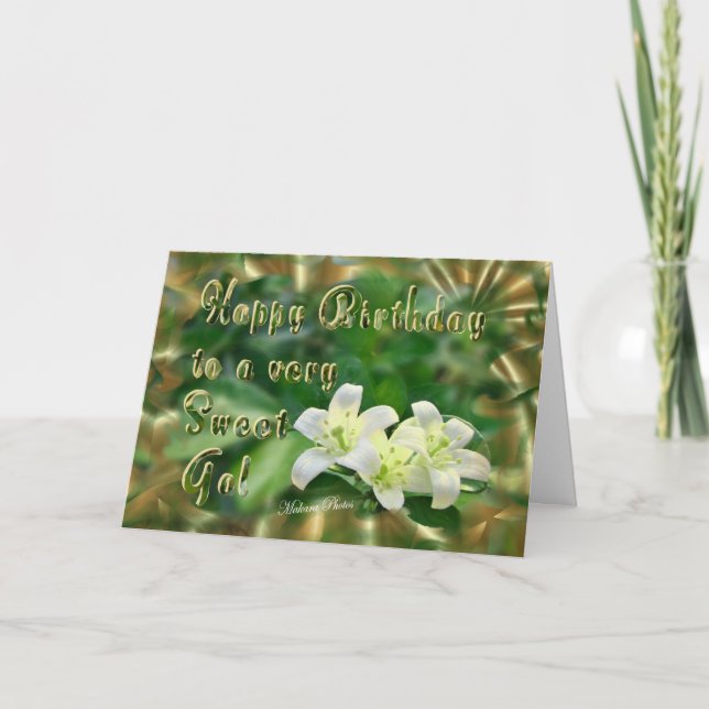 Carte Jasmin-personnaliser douce (Devant)