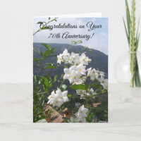 Jasmine Personnalisé 70e anniversaire de Mariage