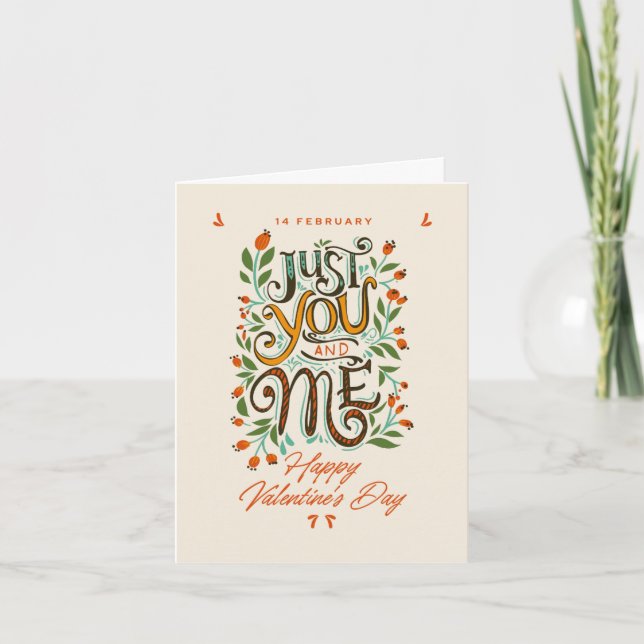 Carte Jaune Brown Orange Joueuse Valentine's Day C (Devant)