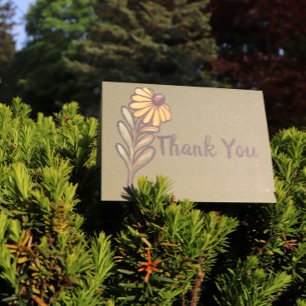 Carte Jaune Daisy Art Jardinage fleur Floral