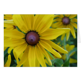 Carte jaune de fleur