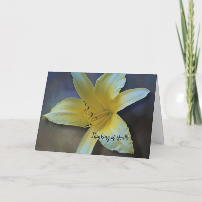 carte jaune jaune 1-18 greeting card (Devant)