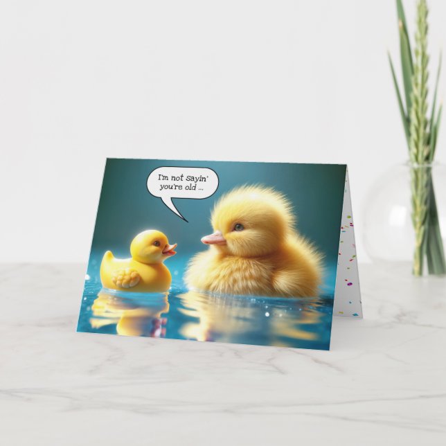 Carte Jaune Jaune Canard Jaune Avec Canard (Devant)