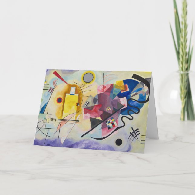 Carte Jaune, Rouge, Bleu de Wassily Kandinsky (Devant)