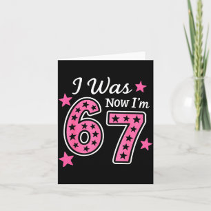 Carte J'avais 6 ans maintenant j'ai 7 ans 67 Six Sept Mè