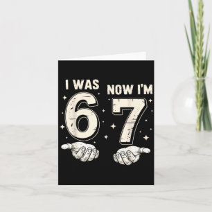 Carte J'avais 6 ans maintenant j'ai 7 ans Anniversaire 6