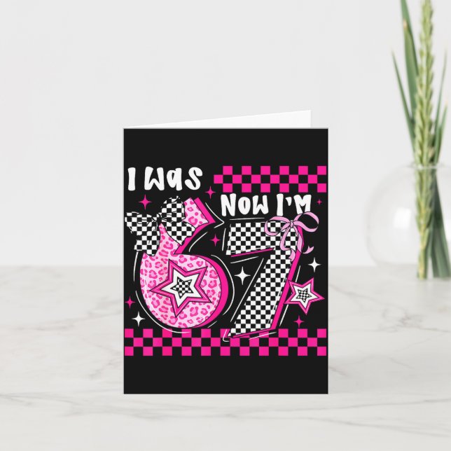 Carte J'avais 6 ans maintenant j'ai 7 ans drôle 7e anniv (Devant)