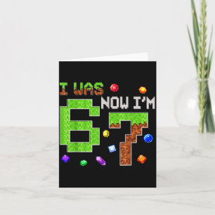 Carte J'avais 6 ans maintenant j'ai 7 ans Six Sept 7ème