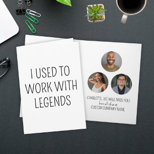 Carte J'Avais L'Habitude De Travailler Avec Legends 3 Co
