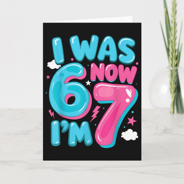 Carte J'avais six ans maintenant j'ai sept ans 67 Groovy (Devant)