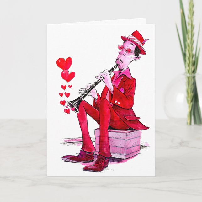 Carte Jazzy Valentine's Day (Devant)