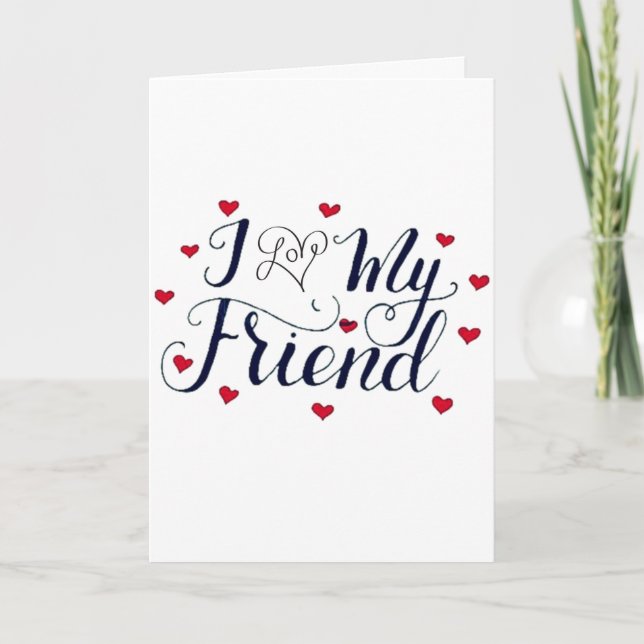 CARTE JE "AIME" MON AMI ANNIVERSAIRE EST SPÉCIAL (Devant)