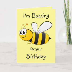 Carte Je bourdonne pour votre anniversaire - Conception 