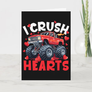 Carte Je Casse les Coeurs Saint-Valentin Monster Truck H