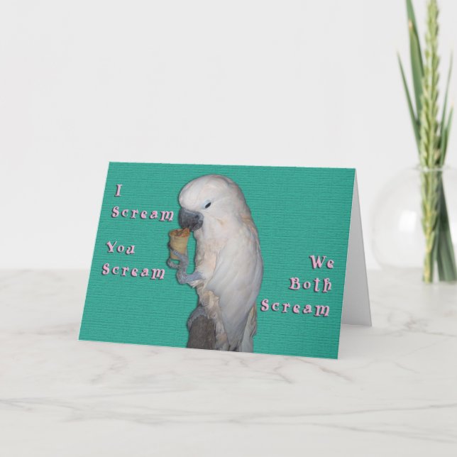 Carte Je crie (Devant)