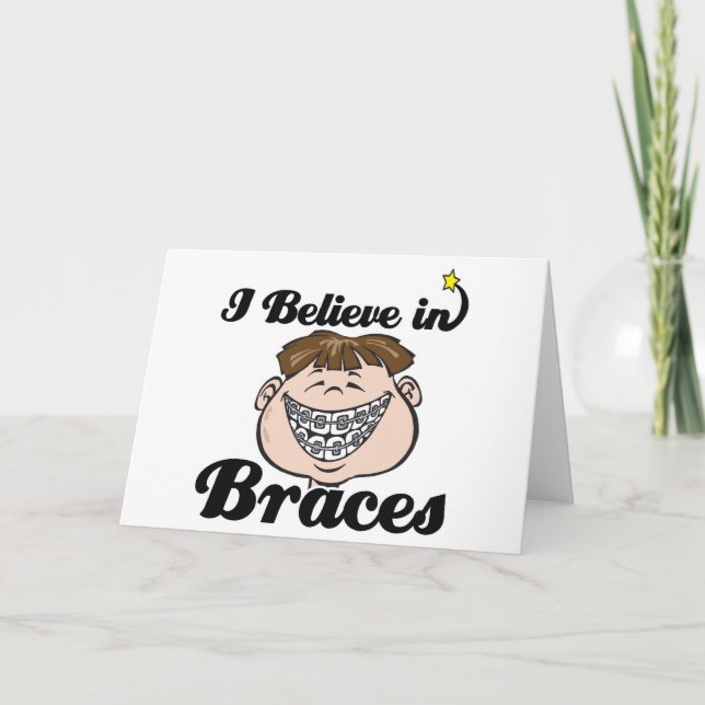 Carte je crois aux appareils orthodontiques (Devant)