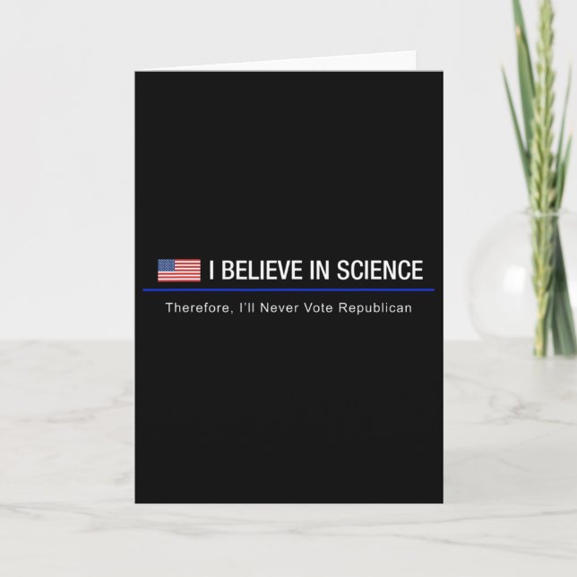 Carte Je crois en la science - Donc  (Devant)