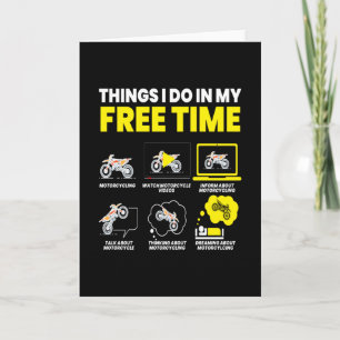 Carte Je Fais De Mon Vélo Moto À Temps Libre