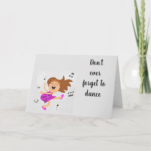 CARTE JE FAIS LA **HEUREUSE DANSE** SUR "VOTRE" ANNIVERS
