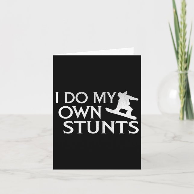 Carte Je Fais Mon Propre Snowboard Stunts (Devant)