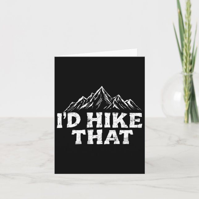 Carte Je ferais une randonnée dans ce sac à dos Funny Mo (Devant)