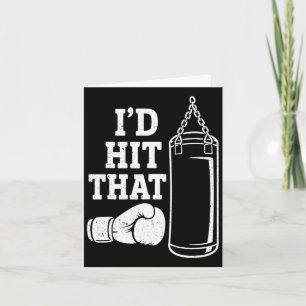 Carte Je frapperais ce sac de boxe amusant