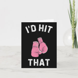 Carte Je Frapperais Que Les Gants Roses De Boxe Entraîne