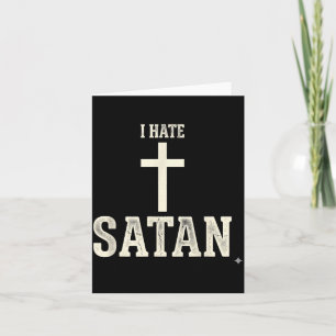 Carte Je hais Satan
