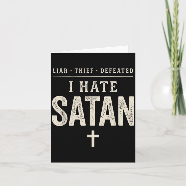 Carte Je hais Satan (Devant)