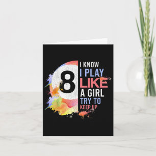 Carte Je Joue Comme Une Fille Essaie De Continuer À Bill