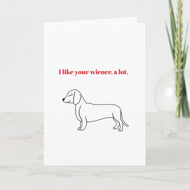 Carte Je Kiffe Ton Zizi pour la Saint-Valentin (Devant)
