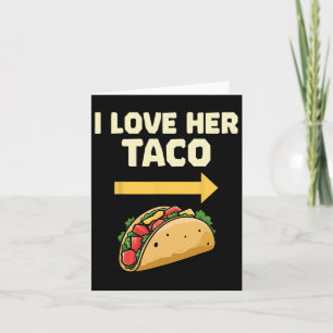 Carte Je l'aime Taco Fiesta Mexicain Couples Cinco De Ma