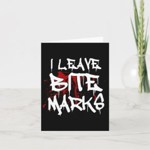 Carte Je Laisse Bite Marks Amusant Halloween Vampire san
