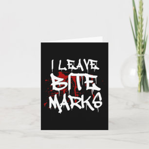 Carte Je Laisse Bite Marks Amusant Halloween Vampire san