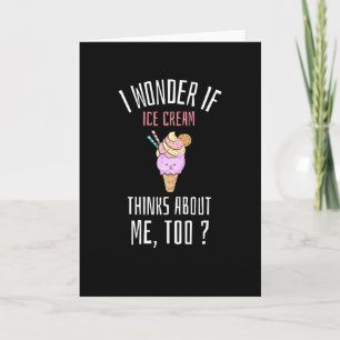 Carte Je me demande si la glace pense aussi à moi