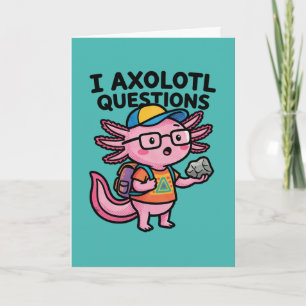 Carte Je me pose des questions Salamandre mexicaine l'éc