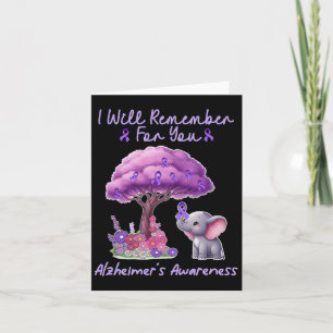 Carte Je me souviendrai de toi Elephant Purple Heimerhei