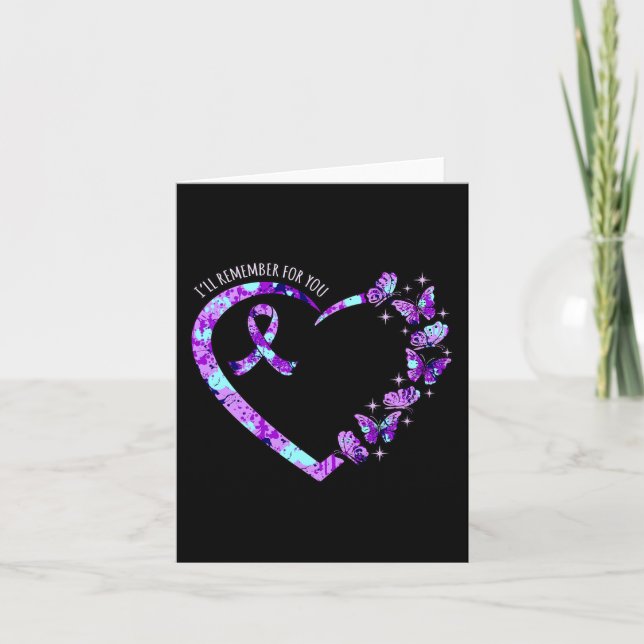 Carte Je me souviendrai de vous La conscience d'Alzheime (Devant)