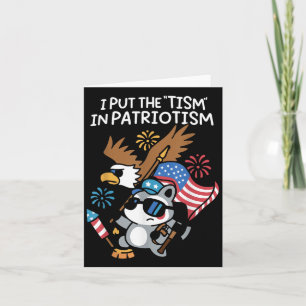 Carte Je Mets Le Tisme Dans L'aigle Athlétique Patriotiq
