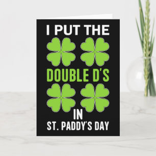 Carte Je mets les Double D dans la journée irlandaise de