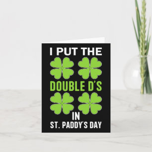 Carte Je mets les Double D dans la journée irlandaise de