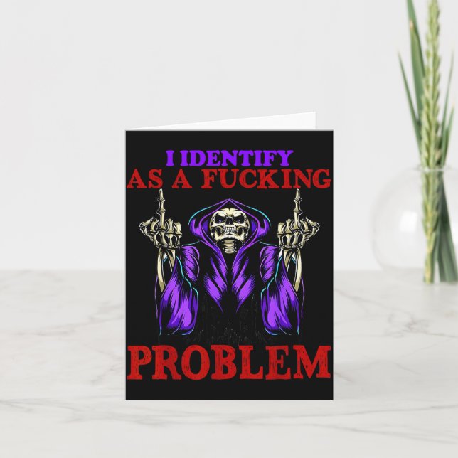 Carte Je m'identifie comme un problème de foring (Devant)