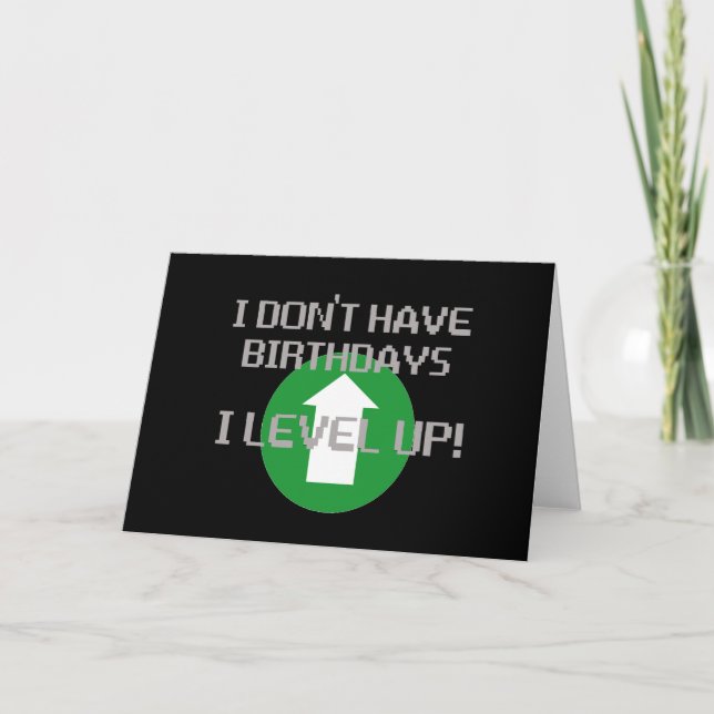 Carte Je n'ai pas d'anniversaire... (Devant)